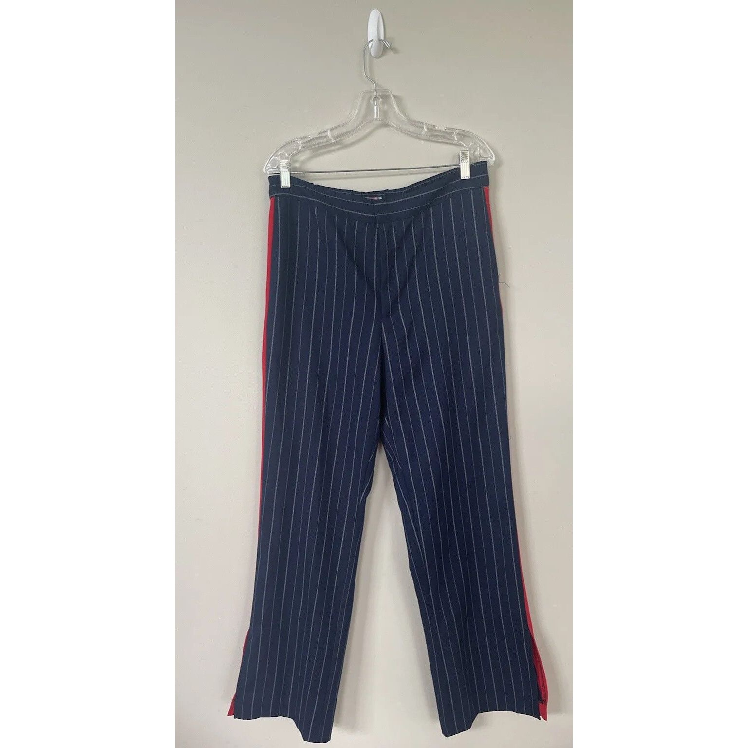 Urban Outfitters Wide Leg Pants Women Navy Pinstripe Preppy Boho Size Large